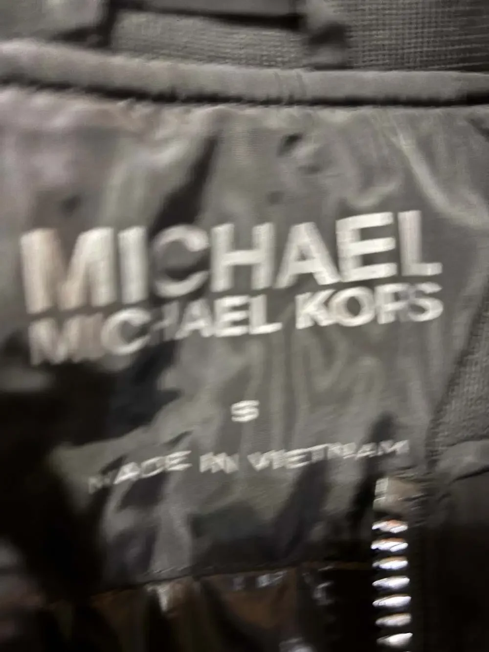 Michael Kors Bomber Jacket Size S Black
